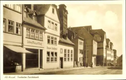 Ak Kassel in Hessen, Freiheiter Durchbruch, Brauerei Schöfferhof, Geschäft Ludwig Mangold