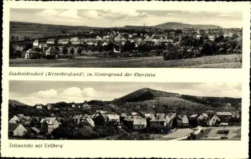 Ak Stadtoldendorf in Niedersachsen, Panorama, Eberstein, Kellberg