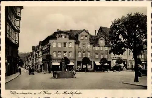 Ak Witzenhausen an der Werra, Markt, Cafe Bork, Rheika