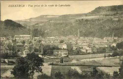 Ak Diekirch Luxemburg, Blick von der Larochette-Straße aus