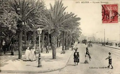 Ak Algier Algier Algerien, Square Bresson