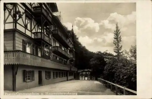 Ak Bad Ems an der Lahn, Frauen-Genesungsheim, Hausmeisterwohnung, Albert-Genesungsheim