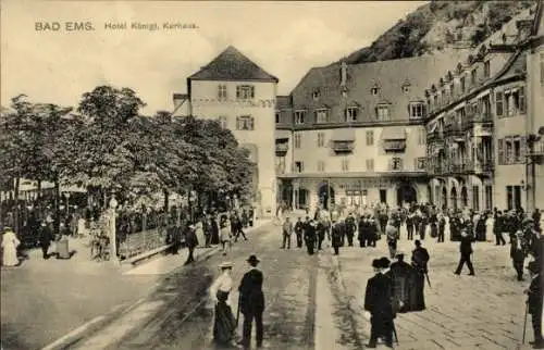 Ak Bad Ems an der Lahn, Hotel königliches Kurhaus