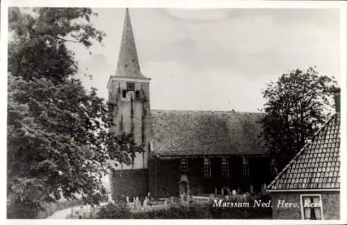 Ak Marssum Marsum Friesland Niederlande, Ned. Herv. Kerk