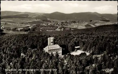 Ak Winterberg im Sauerland, Panorama, Astenturm