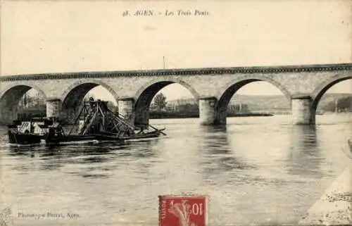 Ak Agen Lot et Garonne, Les Trois Ponts