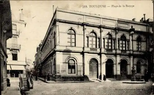 Ak Toulouse Haute Garonne, Place de la Bourse