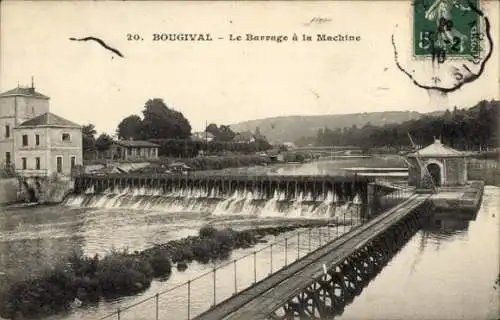 Ak Bougival Yvelines, Barrage à la Machine