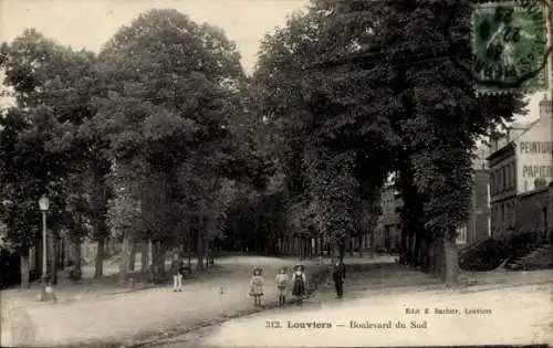 Ak Louviers Eure, Boulevard du Sud