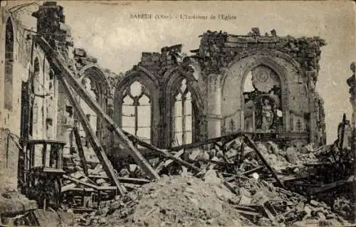 Ak Babeuf Oise, L'Interieur de l'Eglise