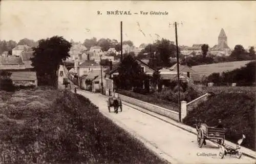 Ak Bréval Yvelines, Gesamtansicht
