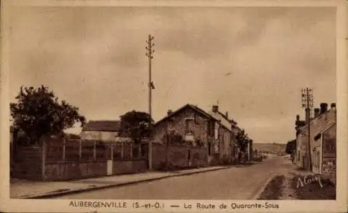 Ak Aubergenville-Yvelines, Route de Quarante-Sous