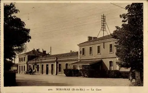 Ak Miramas Bouches du Rhône, Bahnhof