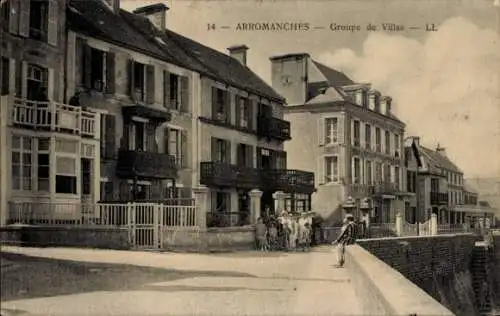 Ak Arromanches Calvados, Groupes de Villas