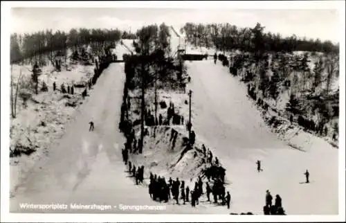 Ak Meinerzhagen im Sauerland, Winter, Sprungschanzen