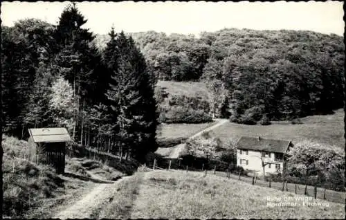 Ak Hardert im Westerwald, Harderter Kirchweg, Ruhe am Wege