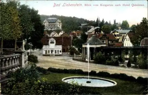 Ak Bad Liebenstein im Wartburgkreis, Hotel Quisisana am Kurgarten