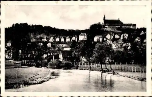 Ak Fulda in Hessen, an der Fulda, Blick auf Frauenberg