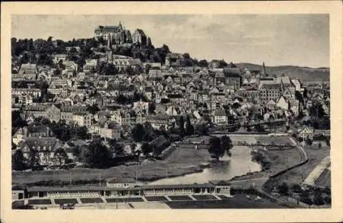 Ak Marburg an der Lahn, Totalansicht