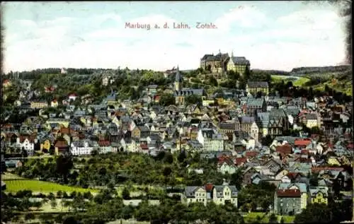 Ak Marburg an der Lahn, Totalansicht