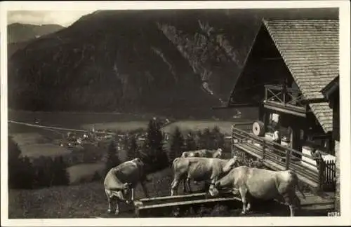 Ak Bayrischzell im Mangfallgebirge Oberbayern, Zellerniederalm