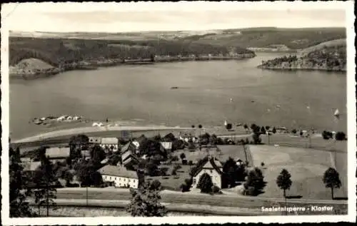 Ak Saalburg Ebersdorf in Thüringen, Saaletalsperre, Kloster