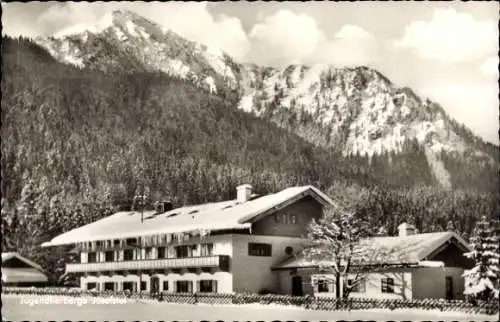Ak Brunnhof Josefstal Schliersee, Jugendherberge, Winter