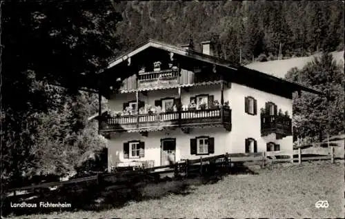 Ak Königsee Königssee Oberbayern, Landhaus Fichtenheim