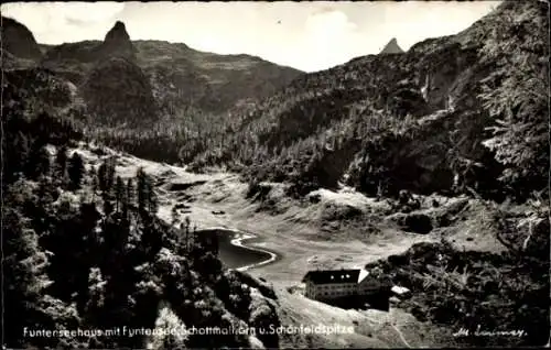 Ak Schönau am Königssee Oberbayern, Funtenseehaus, Schottmalalm, Schönfeldspitze