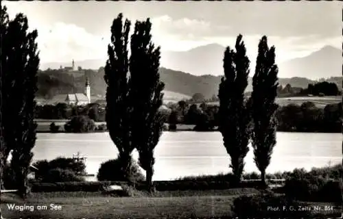 Ak Waging am See Oberbayern, Gesamtansicht