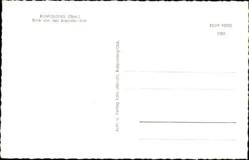 Ak Ruhpolding in Oberbayern, Blick von der Brandler-Alm, Gesamtansicht, Winter
