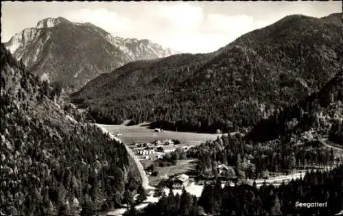 Ak Seegatterl Reit im Winkl in Oberbayern, Panorama, Hochkienberg
