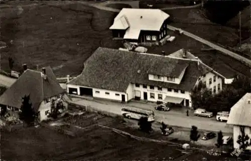 Ak Bernau im Schwarzwald, Cafe Stoll, Luftbild