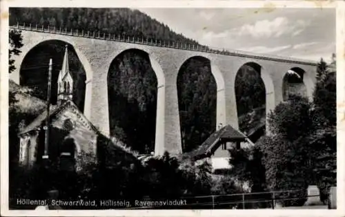 Ak Breitnau im Schwarzwald, Höllental, Höllsteig, Hofgut Sternen, Ravenna Viadukt