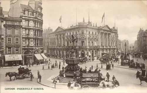 Ak West End London City England, Piccadilly Circus