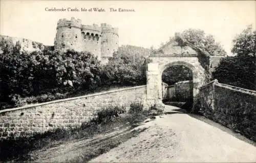 Ak Carisbrooke Isle of Wight England, Carisbrooke Castle, Eingang