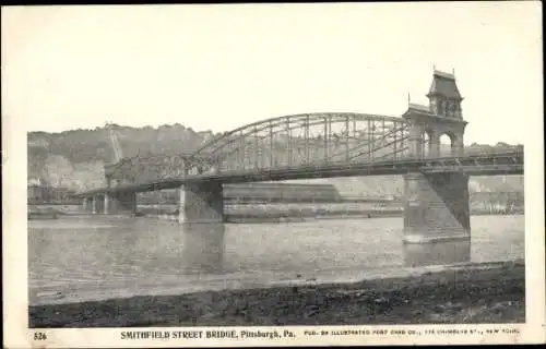 Ak Pittsburgh Pennsylvania USA, Smithfield Street Brücke