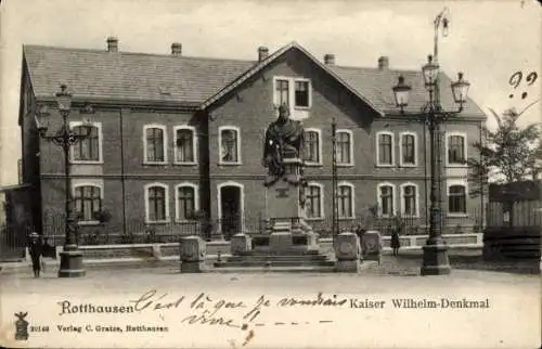 Ak Rotthausen Gelsenkirchen Westfalen, Kaiser Wilhelm Denkmal