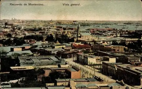 Ak Montevideo Uruguay, Gesamtansicht