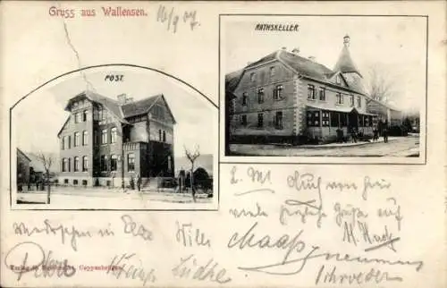 Ak Wallensen Salzhemmendorf Niedersachsen, Post, Ratskeller