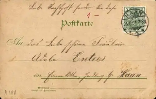 Litho Haan im Rheinland, Panorama, Kaiserstraße