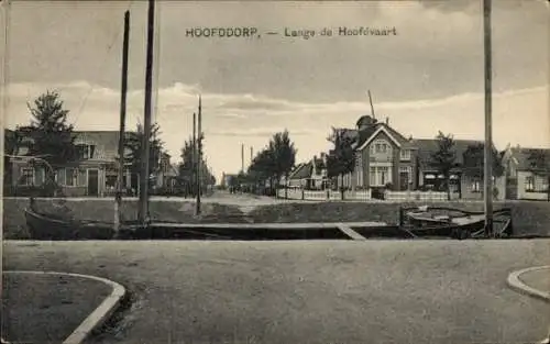 Ak Hoofddorp Haarlemmermeer Nordholland Niederlande, entlang der Hoofdvaart