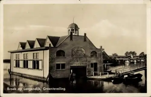 Ak Broek am Langedijk Nordholland Niederlande, Gemüseauktion