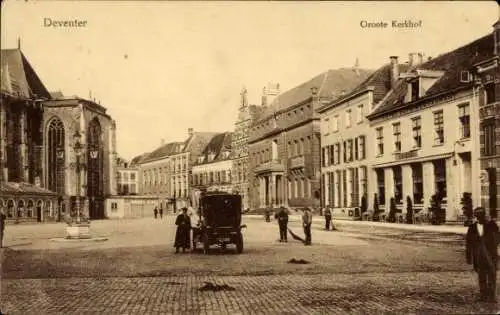 Ak Deventer Overijssel Niederlande, Groote Kerkhof