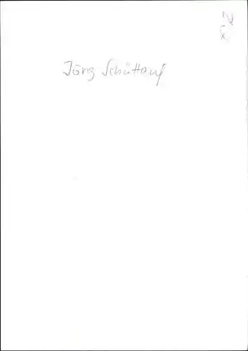 Ak Schauspieler Jörg Schüttauf, Portrait, Autogramm