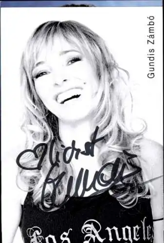 Ak Schauspielerin Gundis Zámbó, Portrait, Autogramm