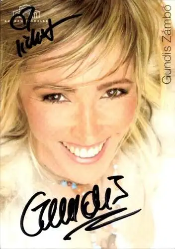 Ak Schauspielerin Gundis Zámbó, Portrait, Autogramm