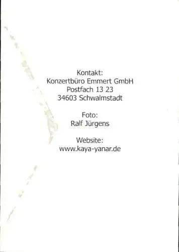 Ak Schauspieler Kaya Yanar, Portrait, Autogramm, Comedian, Programm Made in Germany