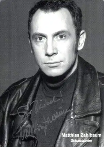Ak Schauspieler Matthias Zahlbaum, Portrait, Autogramm