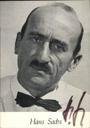 Ak Staatsanwalt Hans Sachs, Portrait, Autogramm, Was bin ich